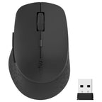 Rapoo M300 Silent Wireless Mouse, Bluetooth 5.0 and 2.4GHz With USB Receiver, 2400 Adjustable DPI Optical Tracking, Up To 9 Months Battery Life, Black