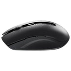 Rapoo M350 Silent Multi-Mode Wireless Mouse, BT5.0 Plus 2.4GHz, Switch Between 2 Devices, 90% Silent Mouse Clicks, Ergonomic Design, Dark Grey