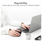 Rapoo EV250 Silent Wireless Ergonomic Mouse, 2.4GHz, Adjustable 1600 DPI, Up To 9 Months Battery Life