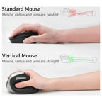 Rapoo EV250 Silent Wireless Ergonomic Mouse, 2.4GHz, Adjustable 1600 DPI, Up To 9 Months Battery Life