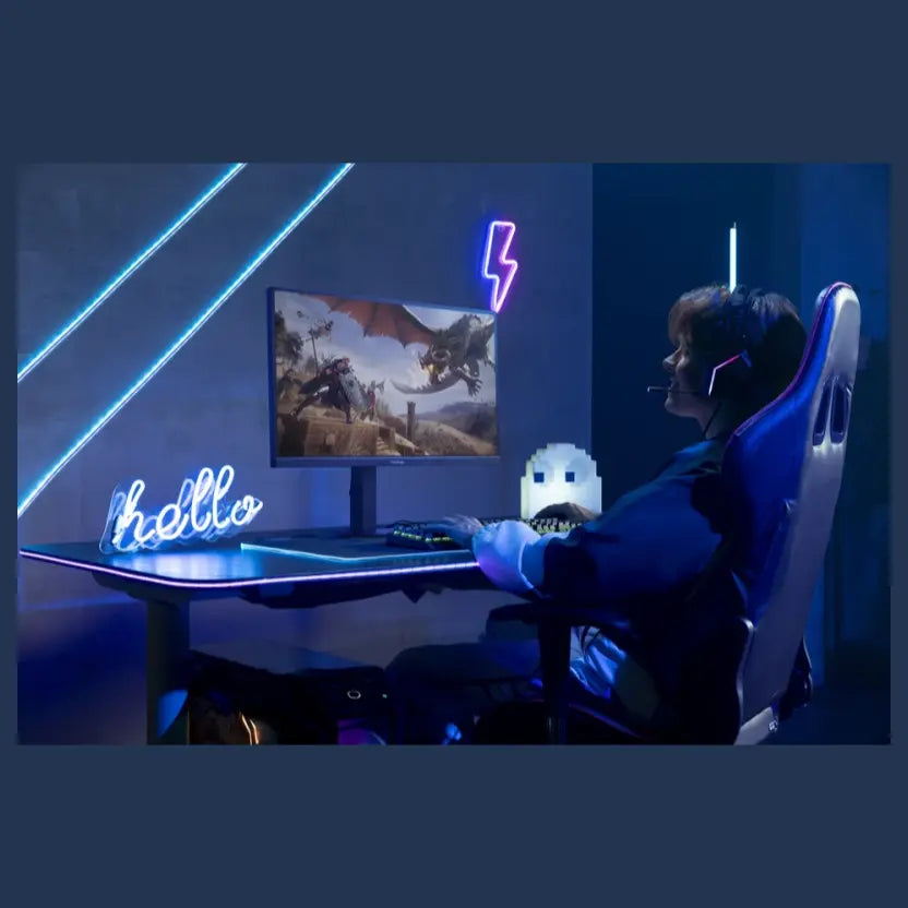 ViewSonic XG2730D-4K 27" Dual Mode Esports Gaming Monitor, UHD 3840x2160 144Hz or FHD 288Hz, IPS, HDR10, 0.5ms MPRT, FreeSync Premium and G-Sync Compatible