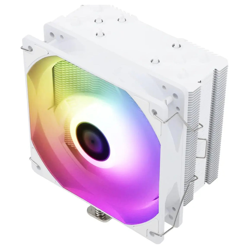 Thermalright Assassin King 120 SE CPU Air Cooler, 5 AGHP Heat Pipes, TL-C12C-S Fan, SS2 Mounting System, Includes TF-4 Thermal Paste, White ARGB
