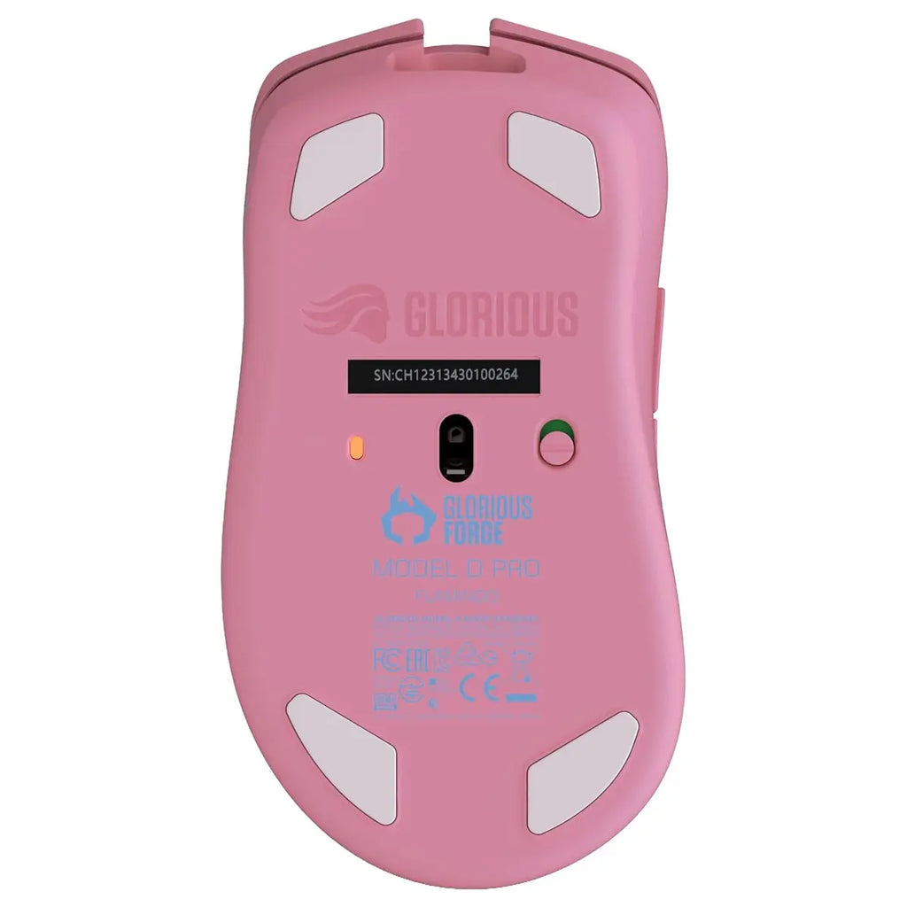Glorious Model D Pro Forge Wireless Gaming Mouse, 19K Sensor, 6 Programmable Buttons, 58g Superlight, 80+ Hours Battery, Flamingo