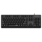 Rapoo NK1900 Wired USB Keyboard, Spill Resistant, UV Coated Keys, One Touch Multimedia Keys, Black