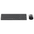 Rapoo 9350S Premium Wireless Keyboard and Mouse Combo, Bluetooth 4.0/5.0 and 2.4GHz, 99-Key Layout, 800-2400 DPI Optical Mouse, Aluminum Alloy, Dark Grey