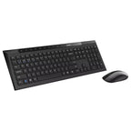 Rapoo 8210M Wireless Keyboard and Mouse Combo, Multi-Mode Connectivity, Bluetooth 3.0/4.0/5.0 And 2.4GHz, Adjustable 1600 DPI Optical Mouse, Black
