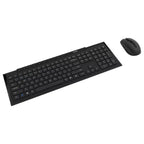 Rapoo 8210M Wireless Keyboard and Mouse Combo, Multi-Mode Connectivity, Bluetooth 3.0/4.0/5.0 And 2.4GHz, Adjustable 1600 DPI Optical Mouse, Black