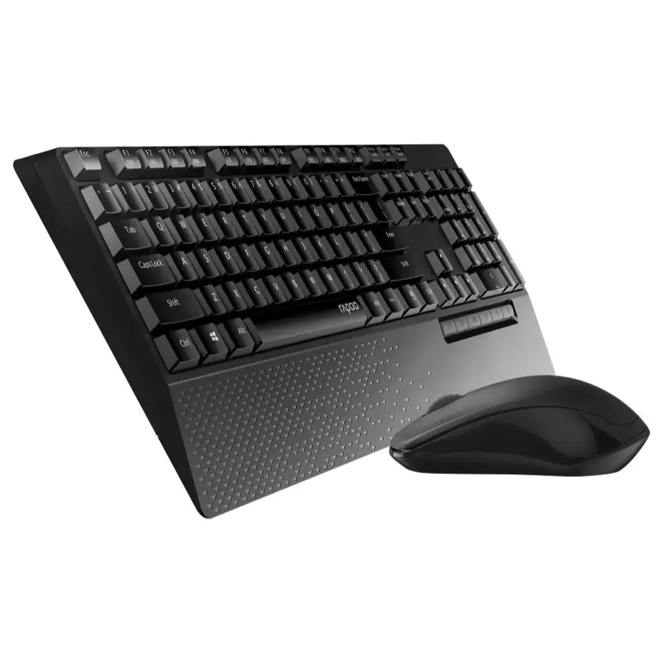 Rapoo X1960 Wireless Mouse and Keyboard Combo, 2.4GHz Wireless, 1000 DPI, Plug and Play Nano Receiver, Up to 12 Months Battery Life, Black