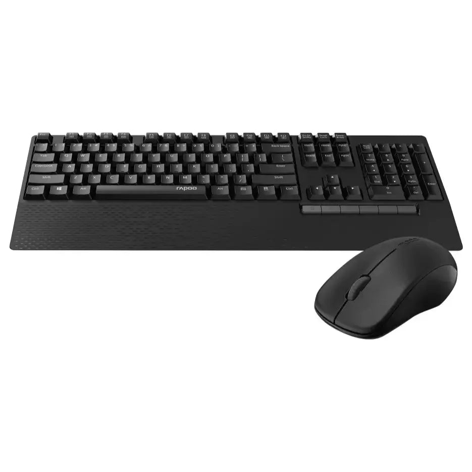 Rapoo X1960 Wireless Mouse and Keyboard Combo, 2.4GHz Wireless, 1000 DPI, Plug and Play Nano Receiver, Up to 12 Months Battery Life, Black