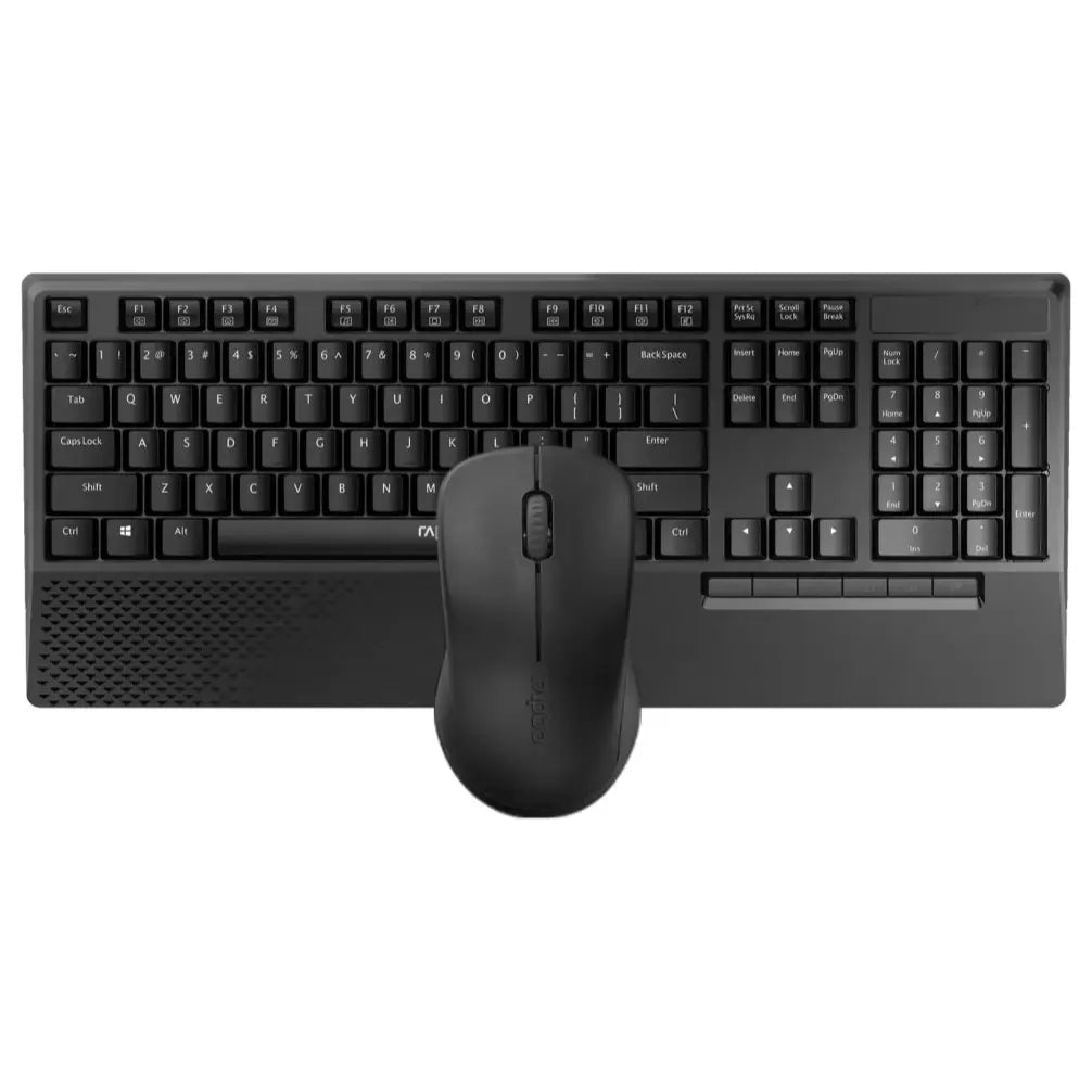 Rapoo X1960 Wireless Mouse and Keyboard Combo, 2.4GHz Wireless, 1000 DPI, Plug and Play Nano Receiver, Up to 12 Months Battery Life, Black