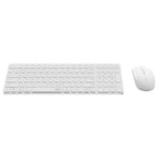 Rapoo 9320M Multi-Mode Wireless Optical Mouse and Keyboard Combo, Bluetooth 3.0/4.0 and 2.4GHz, 1300 DPI, Spill-Resistant Ultra-Slim 4.9mm Keyboard, White