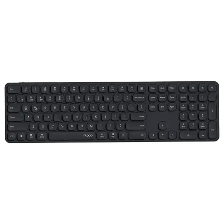 Rapoo E9550L Multi-Device Wireless Blade Series 110-Key Ultra-Thin Keyboard, Bluetooth 4.0/5.0 And 2.4GHz, Aluminum Alloy Frame, 5.3mm, 110-Key Compact Layout