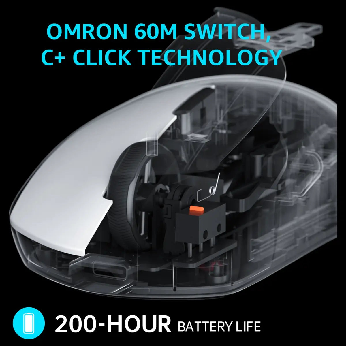 Rapoo VT1 Pro Max Wireless Gaming Mouse, 8K Wired and 4K Wireless, V+ Wireless 0.25ms 10m+ Range, 50-30,000 DPI, 9 Programmable Buttons, White