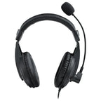 Rapoo H150S USB Stereo Headset, USB Audio Interface, 40mm Sound Unit, 360 Degree Adjustable Unidirectional Noise Reduction Microphone, Black