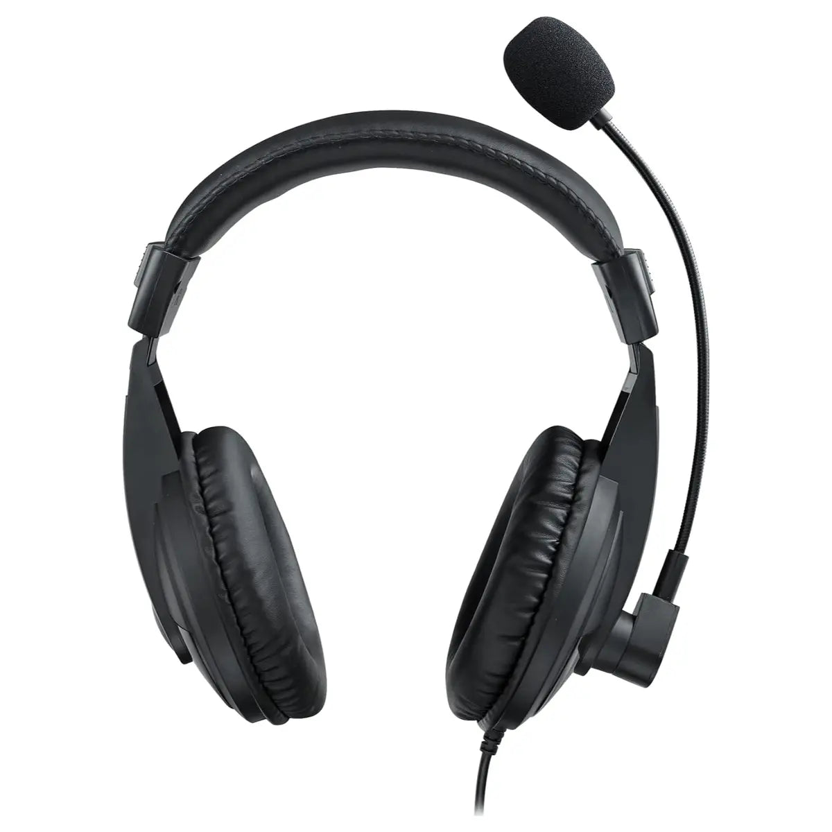 Rapoo H150S USB Stereo Headset, USB Audio Interface, 40mm Sound Unit, 360 Degree Adjustable Unidirectional Noise Reduction Microphone, Black