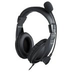 Rapoo H150S USB Stereo Headset, USB Audio Interface, 40mm Sound Unit, 360 Degree Adjustable Unidirectional Noise Reduction Microphone, Black