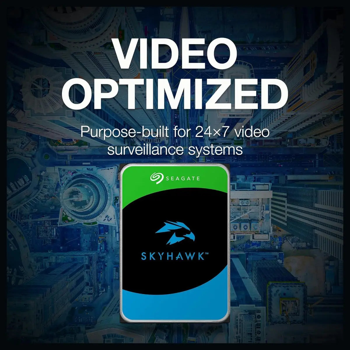 Seagate SkyHawk 6TB Surveillance Internal Hard Drive HDD, 3.5 Inch, SATA 6Gb/s, 256MB Cache, 7200RPM, ST6000VX009