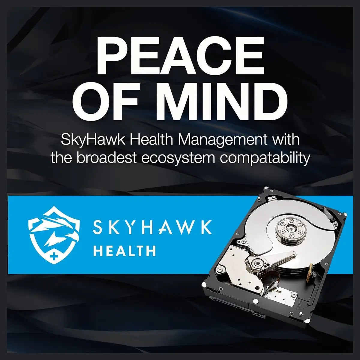 Seagate SkyHawk 6TB Surveillance Internal Hard Drive HDD, 3.5 Inch, SATA 6Gb/s, 256MB Cache, 7200RPM, ST6000VX009