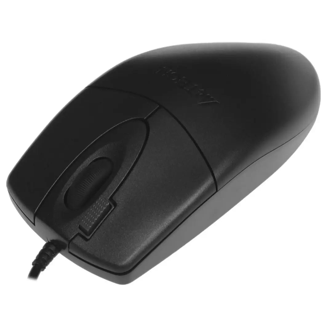 A4Tech OP-620DS Wired Mouse, 1200 DPI, Silent Clicks, 4-Way Wheel, Black