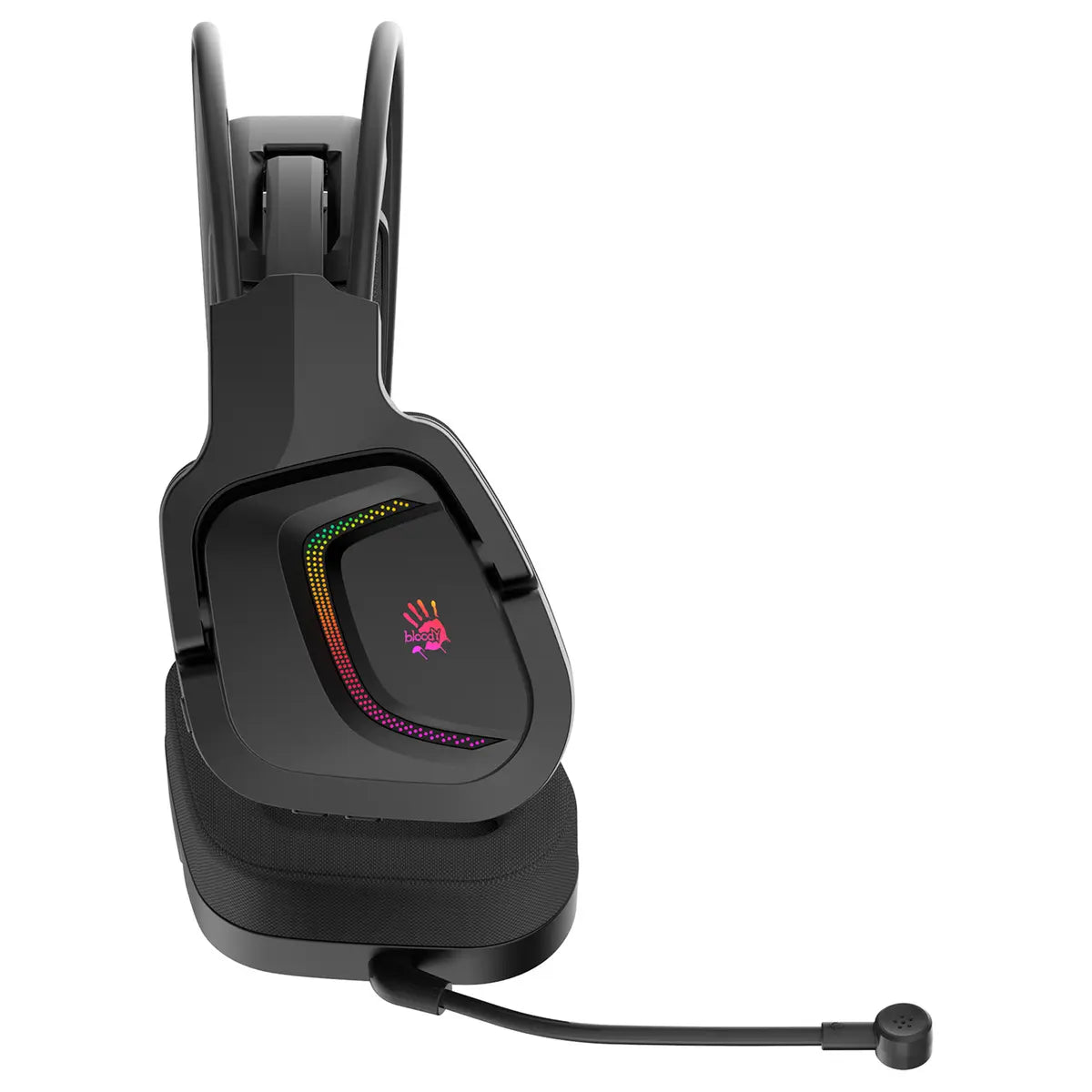 Bloody MR575 RGB Gaming Wireless Headset, 2.4GHz Wireless and Bluetooth V5.2 and 3.5mm Wired Audio, 7.1 Virtual Surround Sound, 50mm M.O.C.I. Hybrid Diaphragm