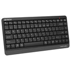 A4Tech FBK11 Wireless Keyboard, Bluetooth and 2.4GHz, Switch Up to 4 Devices, Compact Size, Multimedia Hot Keys, Grey