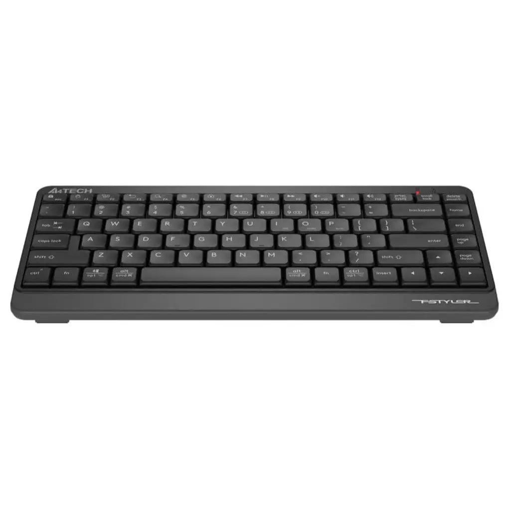 A4Tech FBK11 Wireless Keyboard, Bluetooth and 2.4GHz, Switch Up to 4 Devices, Compact Size, Multimedia Hot Keys, Grey