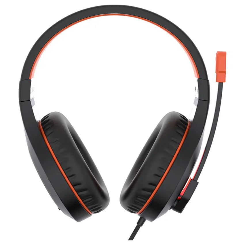 Meetion MT-HP021 Stereo Gaming Headset with Mic, 50mm Speaker, Noise Reduction Microphone, 3.5mm Stereo Jack Plus USB, Black Orange