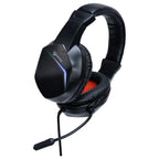 Meetion HP022 Noise-Cancelling RGB Wired Gaming Headset, 40mm Drivers, Gaming Stereo Sound, Dual USB and 3.5mm Jack, 1.8m Braided Cable