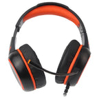 Meetion HP030 HIFI Backlit Gaming Headset, Stereo Speaker HIFI 7.1, 50mm Speaker, Noise-Canceling Mic, Gold-Plating USB, Black MT-HP030