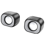 Meetion MT-SP2010 2.0 Office Desktop Speakers, HiFi 2.0 Stereo Sound, Double Diaphragm Subwoofer, Double-Strength Magnetic Sound, 360 Degree Stereo Surround