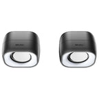 Meetion MT-SP2010 2.0 Office Desktop Speakers, HiFi 2.0 Stereo Sound, Double Diaphragm Subwoofer, Double-Strength Magnetic Sound, 360 Degree Stereo Surround