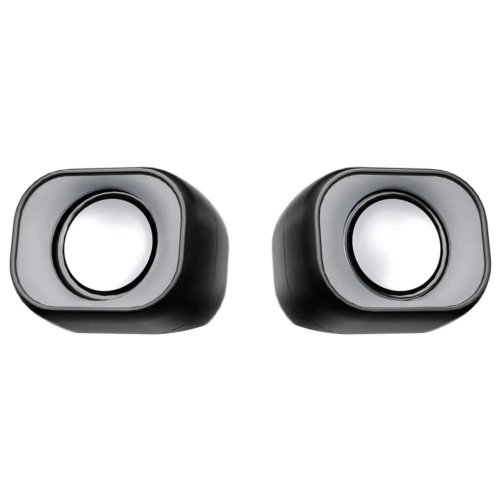 Meetion MT-SP2010 2.0 Office Desktop Speakers, HiFi 2.0 Stereo Sound, Double Diaphragm Subwoofer, Double-Strength Magnetic Sound, 360 Degree Stereo Surround