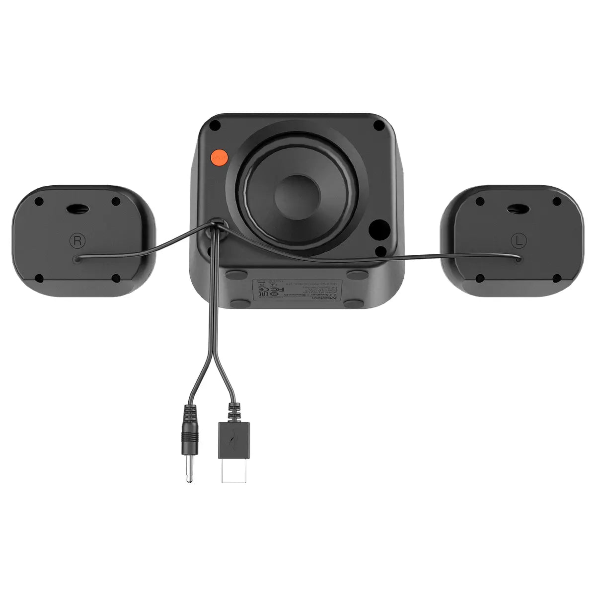 Meetion MT-SP2110 2.1 Office Desktop Speakers, 5W Output, Bluetooth 5.0 Wireless, 360 Degree Surround Stereo