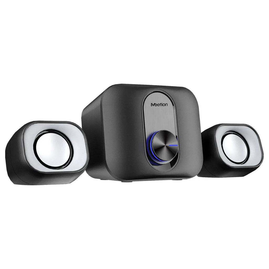 Meetion MT-SP2110 2.1 Office Desktop Speakers, 5W Output, Bluetooth 5.0 Wireless, 360 Degree Surround Stereo