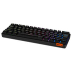 Meetion HESTIA MK005BT Dual Mode Bluetooth 60% Gaming Keyboard, OUTEMU Blue Switches, Full Keys Anti-Ghosting, RGB Chromatic Backlight, Type-C to USB Cable, Black
