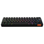 Meetion HESTIA MK005BT Dual Mode Bluetooth 60% Gaming Keyboard, OUTEMU Blue Switches, Full Keys Anti-Ghosting, RGB Chromatic Backlight, Type-C to USB Cable, Black