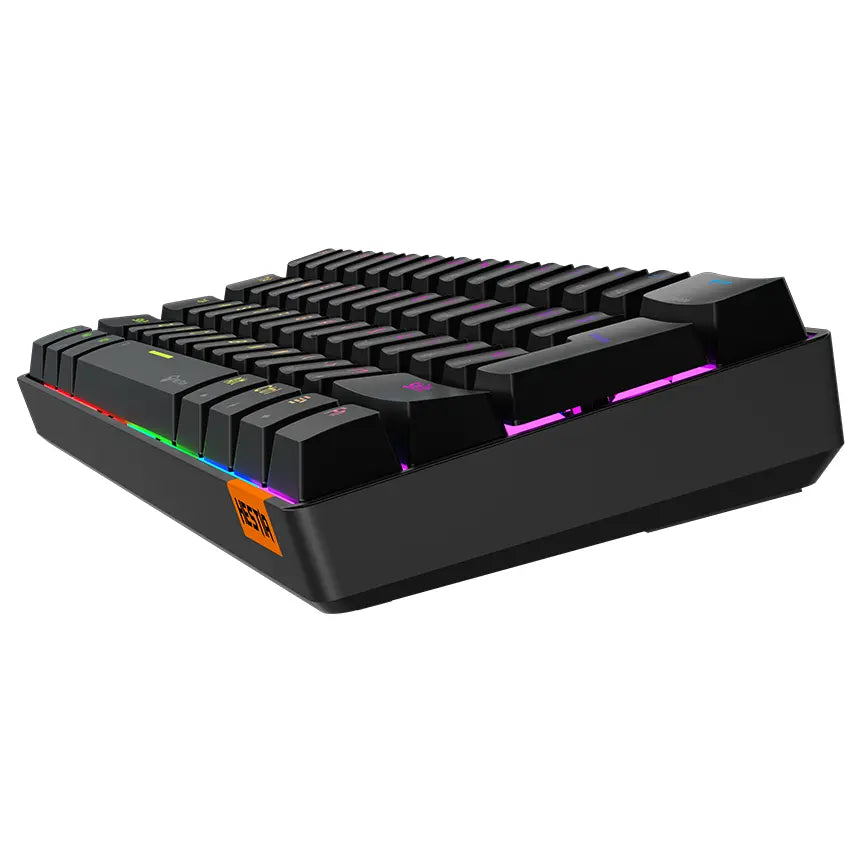 Meetion HESTIA MK005BT Dual Mode Bluetooth 60% Gaming Keyboard, OUTEMU Blue Switches, Full Keys Anti-Ghosting, RGB Chromatic Backlight, Type-C to USB Cable, Black