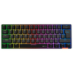 Meetion HESTIA MK005BT Dual Mode Bluetooth 60% Gaming Keyboard, OUTEMU Blue Switches, Full Keys Anti-Ghosting, RGB Chromatic Backlight, Type-C to USB Cable, Black