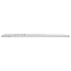 Meetion IKey K230 Ultra-Slim Dual Mode Wireless Keyboard, 109-Key Full-Sized Layout, 2.4G Wireless Plus 3-Channel Bluetooth 4-Device Switching, Scissor Key Switch, Silver and White