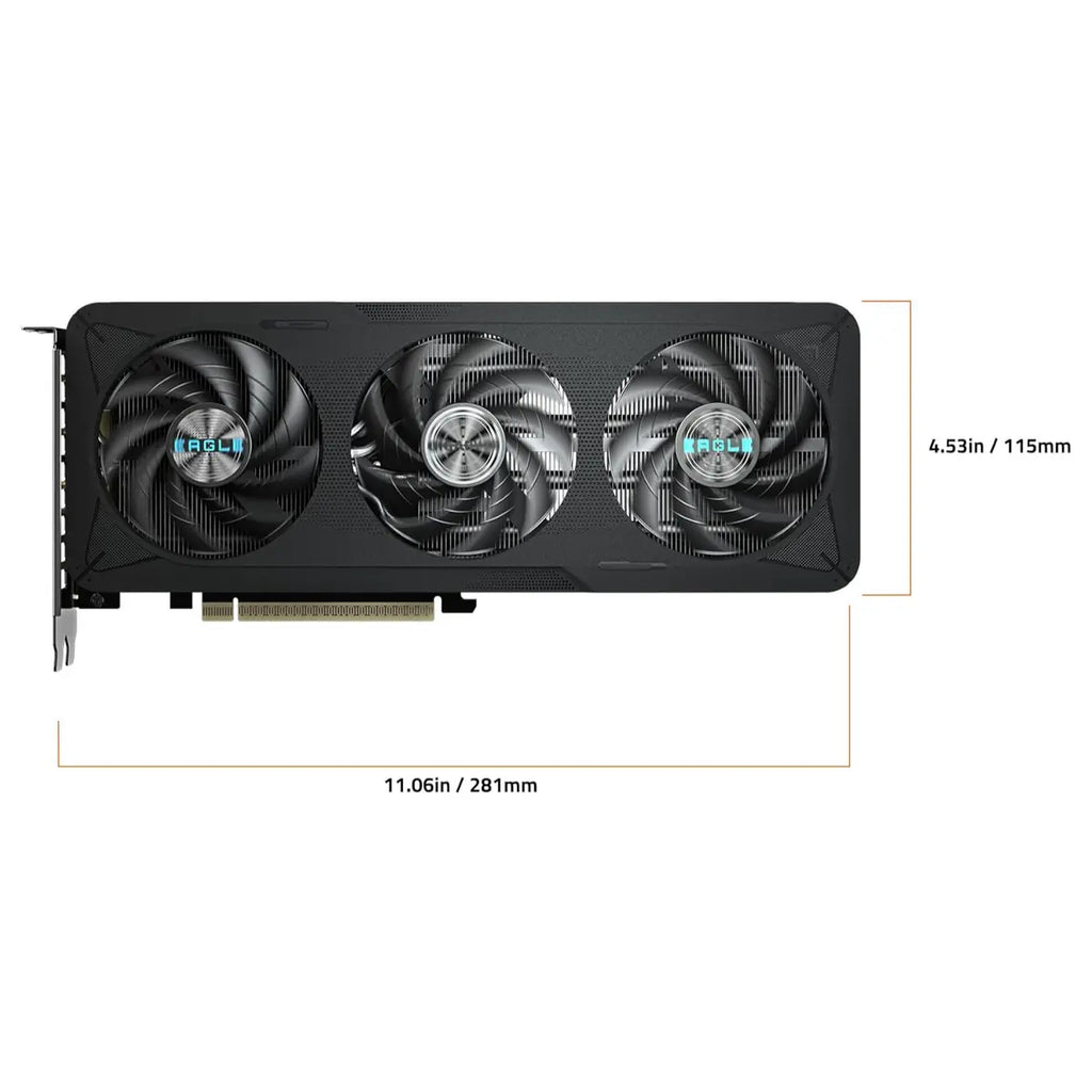 GIGABYTE GeForce RTX 5060 Ti Eagle MAX OC 8G Graphics Card, 8GB 128-Bit GDDR7, PCIe 5.0, 2617MHz, WINDFORCE Cooling System, GV-N506TEAGLEMAX OC-8GD