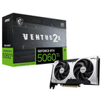 MSI Gaming RTX 5060 Ti 8G Ventus 2X OC Plus Graphics Card, 8GB GDDR7, DisplayPort 2.1a x3, HDMI 2.1b, NVIDIA Blackwell Architecture, G506T-8V2CP