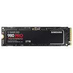 Samsung 980 PRO SSD 2TB, PCIe Gen 4x4 NVMe M.2 2280 Internal Solid State Drive, Up To 7,000MB/s Read, Thermal Control, AES 256-Bit Encryption, MZ-V8P2T0B