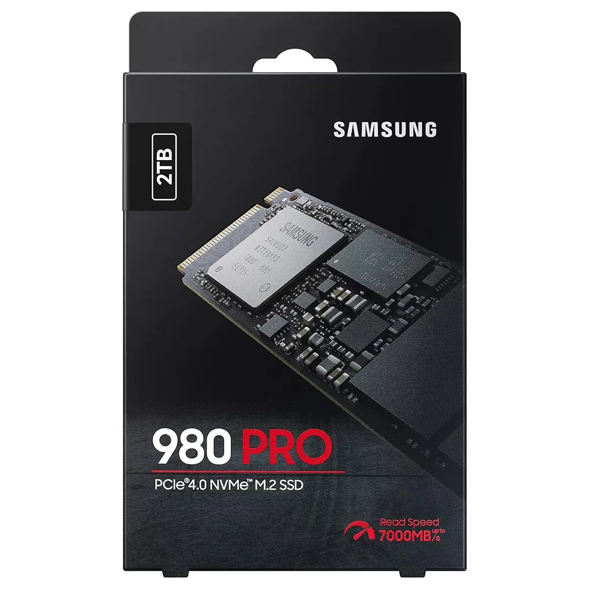 Samsung 980 PRO SSD 2TB, PCIe Gen 4x4 NVMe M.2 2280 Internal Solid State Drive, Up To 7,000MB/s Read, Thermal Control, AES 256-Bit Encryption, MZ-V8P2T0B