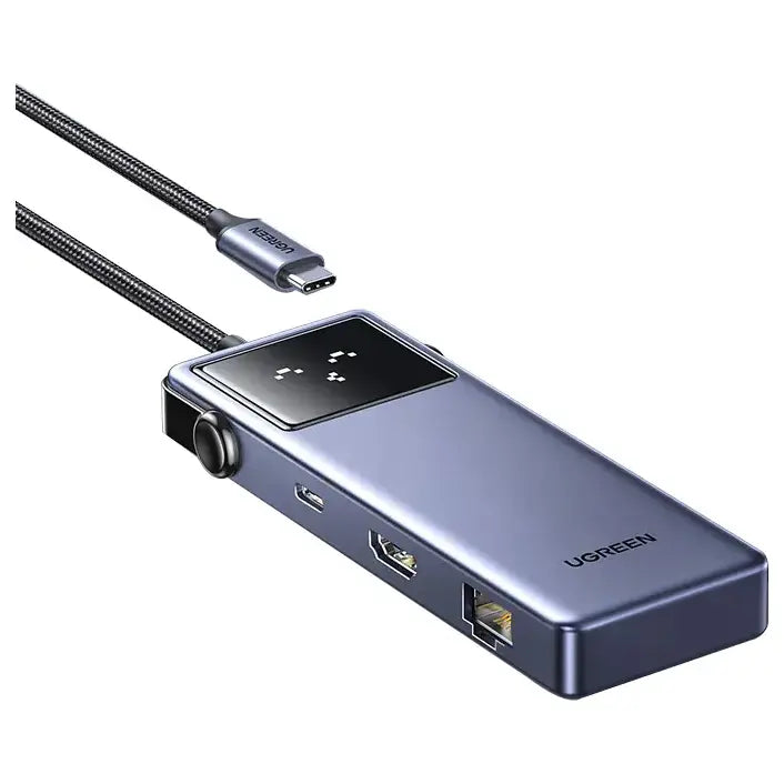 UGREEN QPai Pro 7-in-1 USB-C Hub, 4K@60Hz HDMI, 2x USB-A 3.0 5Gbps, USB-A 2.0, USB-C 3.0, Gigabit Ethernet, 100W USB-C PD3.0, 45155