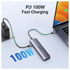 UGREEN Revodok 1071 USB-C Hub 7-in-1 Dock, 4K@30Hz HDMI, 100W PD, USB-C 5Gbps and 2x USB-A 5Gbps, SD and MicroSD Card Reader, Model 15214