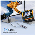 UGREEN Revodok 1071 USB-C Hub 7-in-1 Dock, 4K@30Hz HDMI, 100W PD, USB-C 5Gbps and 2x USB-A 5Gbps, SD and MicroSD Card Reader, Model 15214