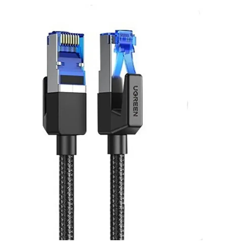 UGREEN CAT8 RJ45 LAN Ethernet Network Cable, Up To 10Gbps, 600MHz, Pure Copper, Double-Shielded F/FTP, 1.5m, Black 80430