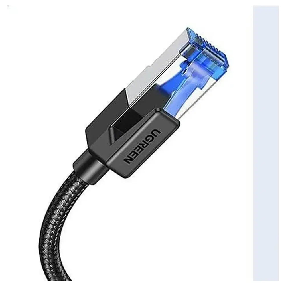 UGREEN CAT8 RJ45 LAN Ethernet Network Cable, Up To 10Gbps, 600MHz, Pure Copper, Double-Shielded F/FTP, 1.5m, Black 80430