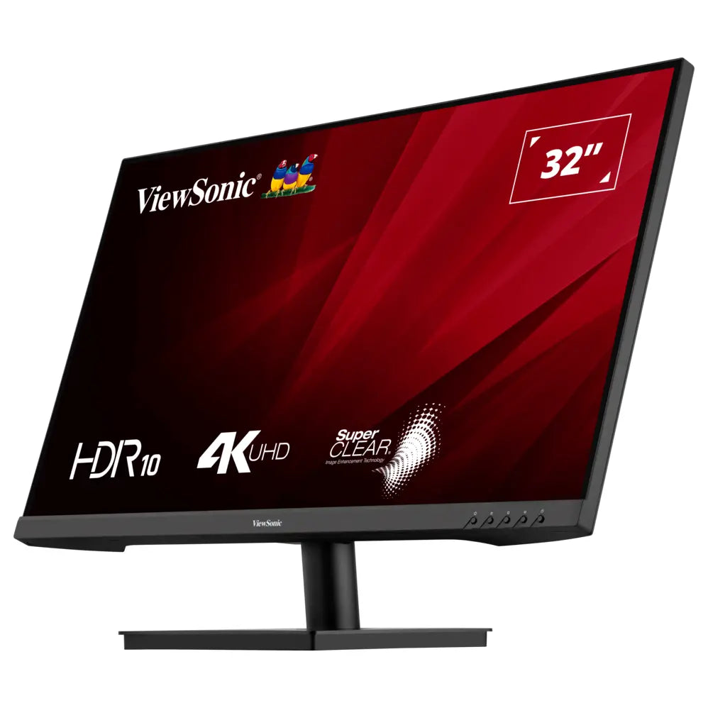 ViewSonic VA3208-4K-MHD 32" 4K UHD Monitor, SuperClear VA Panel, HDR10, Dual HDMI 2.1 and DisplayPort, Built-In Speakers