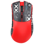 ATTACK SHARK R1 Wireless Gaming Mouse, PixArt PAW3311 18000 DPI, 59g Superlight, Bluetooth and 2.4G Wireless and Wired USB-C, 65 Hours Battery, Red